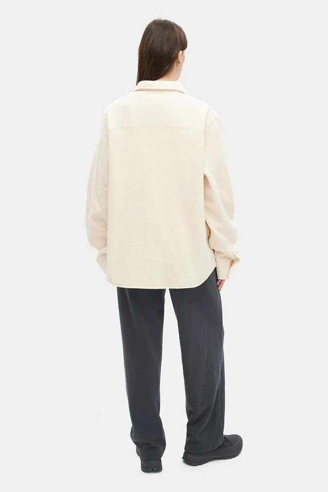 Толстовка флисовая SHU молочная