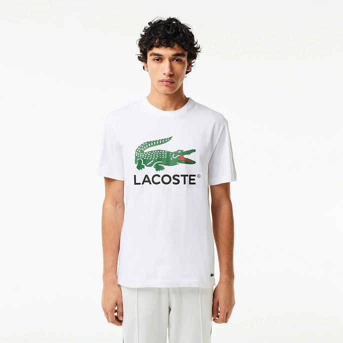 Футболка Lacoste Cotton Jersey Signature Print T-Shirt