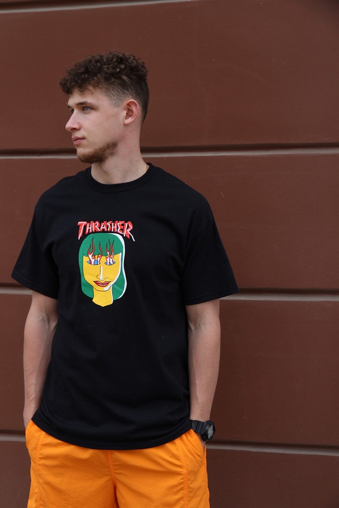 Футболка Thrasher Talk Sht T-Shirt Black