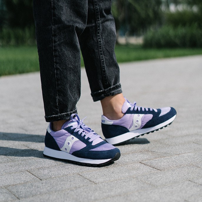 Кроссовки женские Saucony Jazz Original Vintage Violet/Navy/White