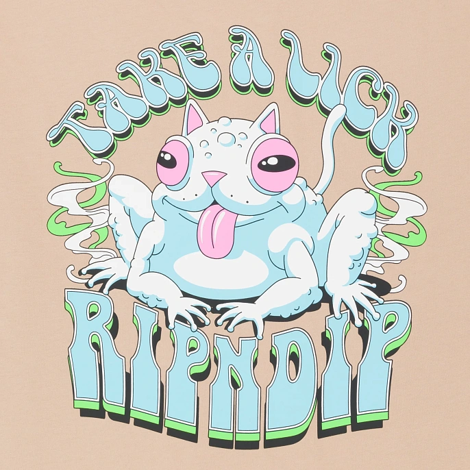 Футболка RIPNDIP Take A Lick Tee Almond