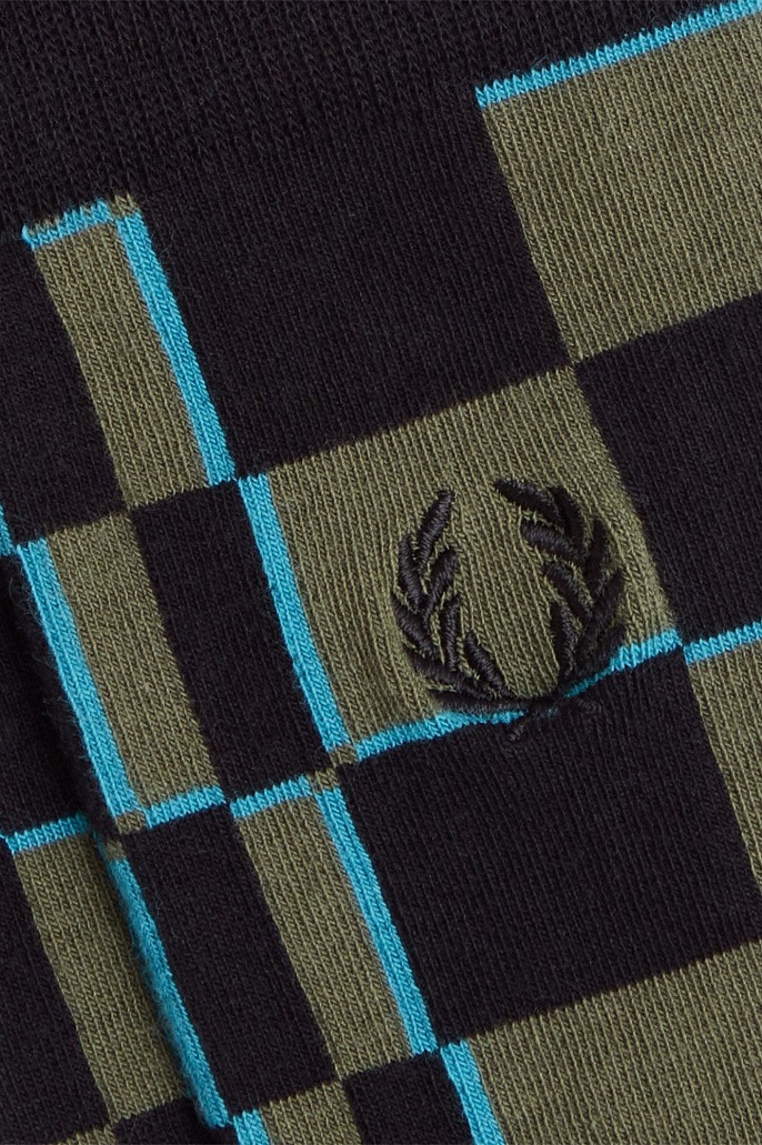 Носки Fred Perry Glitch Chequerboard Socks