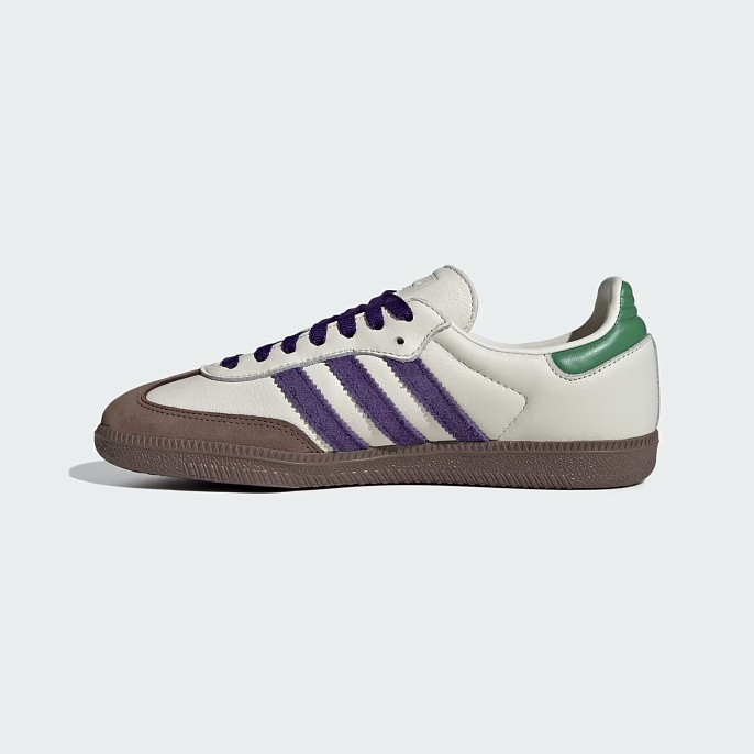 Кроссовки женские adidas Originals Samba OG Off White/Collegiate Purple/Preloved Green