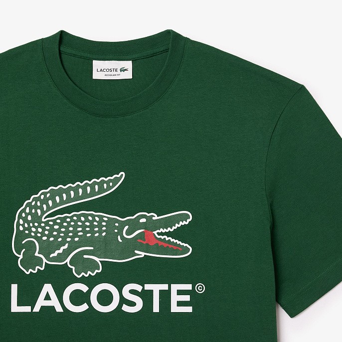 Футболка Lacoste Cotton Jersey Signature Print T-Shirt