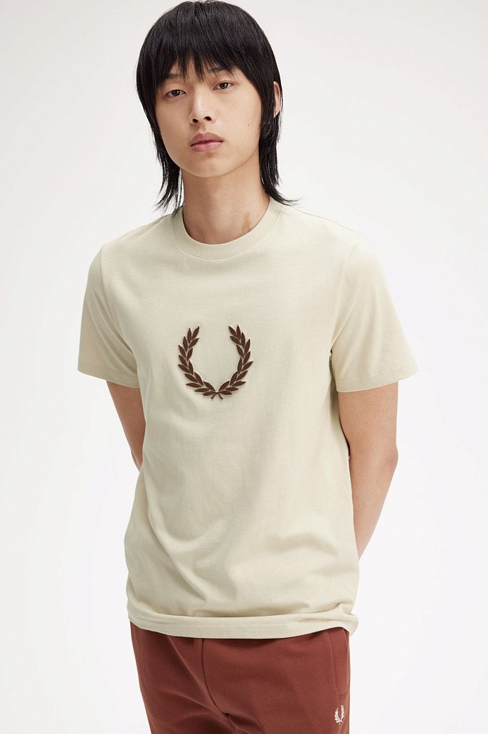 Футболка Fred Perry Textured Laurel Wreath T-Shirt