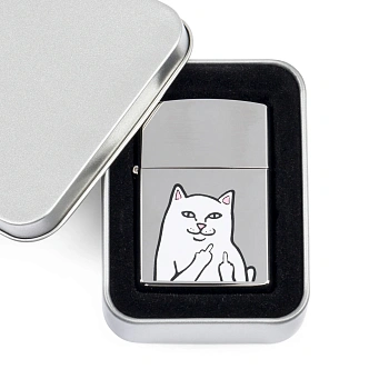 Зажигалка RIPNDIP Lord Nermal Lighter Silver