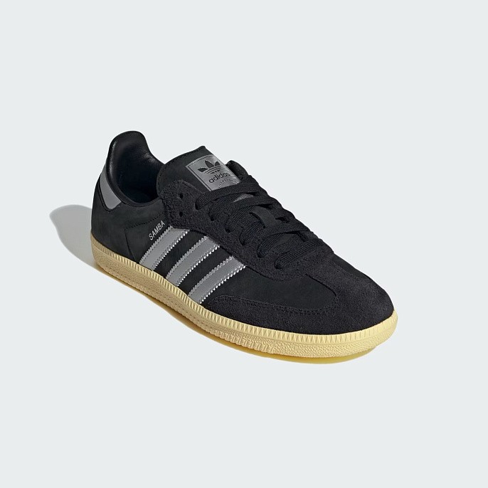 Кроссовки adidas Originals Samba OG Core Black/Matte Silver/Almost Yellow