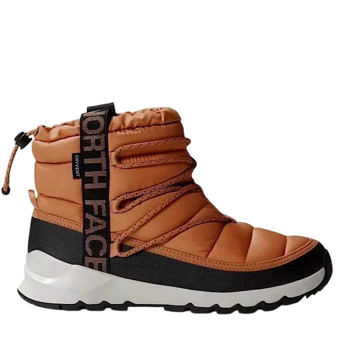 Ботинки дутики зимние The North Face ThermoBall™ Waterproof Lace-Up Winter Boots Almond Butter/TNF Black